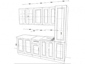 Кухонный гарнитур 12 Белый Вегас 2200 мм в Верхнем Уфалее - verhnij-ufalej.mebel74.com | фото 2