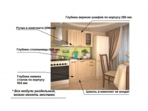 Кухонный гарнитур 2 Грецкий орех 1000 в Верхнем Уфалее - verhnij-ufalej.mebel74.com | фото 2