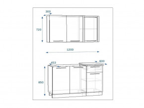 Кухонный гарнитур 3 Грецкий орех 1200 в Верхнем Уфалее - verhnij-ufalej.mebel74.com | фото 2