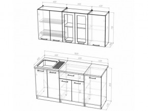 Кухонный гарнитур Алина стандарт 1600 мм в Верхнем Уфалее - verhnij-ufalej.mebel74.com | фото 5