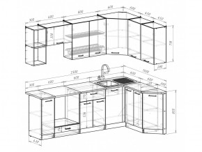 Кухонный гарнитур Лариса прайм 5 2300х1500 мм в Верхнем Уфалее - verhnij-ufalej.mebel74.com | фото 6