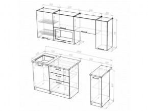 Кухонный гарнитур Лоретта ультра 2000 мм в Верхнем Уфалее - verhnij-ufalej.mebel74.com | фото 6