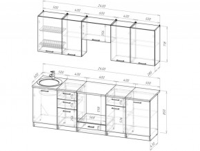 Кухонный гарнитур Лотос базис 2400 мм в Верхнем Уфалее - verhnij-ufalej.mebel74.com | фото 3