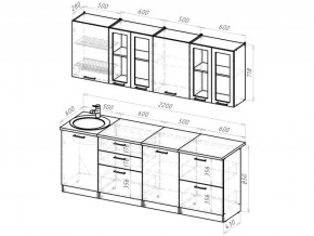 Кухонный гарнитур Паола компакт 2200 мм в Верхнем Уфалее - verhnij-ufalej.mebel74.com | фото 3