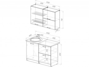 Кухонный гарнитур Терция лайт 1200 мм в Верхнем Уфалее - verhnij-ufalej.mebel74.com | фото 6