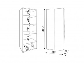 М02 (ручка брусок) Шкаф (2 двери) полки в Верхнем Уфалее - verhnij-ufalej.mebel74.com | фото