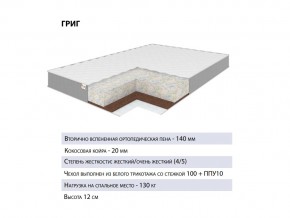 Матрас Григ 120х200 в Верхнем Уфалее - verhnij-ufalej.mebel74.com | фото 2