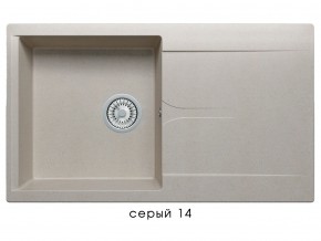 Мойка гранитная Gals-860 Серый 14 в Верхнем Уфалее - verhnij-ufalej.mebel74.com | фото