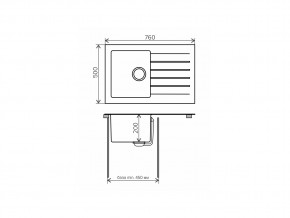 Мойка комбинированная Tolero twist TTS-760 Белый 923 в Верхнем Уфалее - verhnij-ufalej.mebel74.com | фото 2