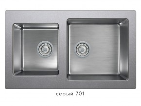 Мойка комбинированная Tolero twist TTS-840 Серый 701 в Верхнем Уфалее - verhnij-ufalej.mebel74.com | фото