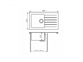 Мойка комбинированная Tolero twist TTS-860 Бежевый 101 в Верхнем Уфалее - verhnij-ufalej.mebel74.com | фото 2