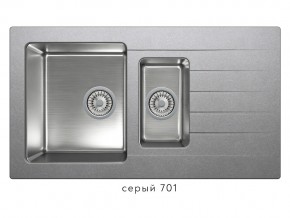 Мойка комбинированная Tolero twist TTS-890 Серый 701 в Верхнем Уфалее - verhnij-ufalej.mebel74.com | фото