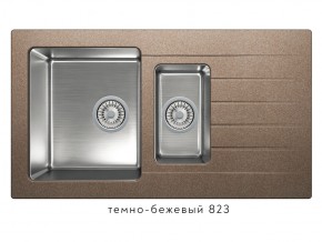 Мойка комбинированная Tolero twist TTS-890 Темно-бежевый 823 в Верхнем Уфалее - verhnij-ufalej.mebel74.com | фото