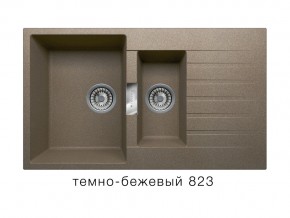 Мойка кварцевая Tolero Loft TL-860 Темно-бежевый 823 в Верхнем Уфалее - verhnij-ufalej.mebel74.com | фото