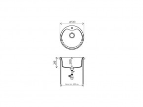 Мойка кварцевая Tolero R-108E Серый металлик 001 в Верхнем Уфалее - verhnij-ufalej.mebel74.com | фото 2