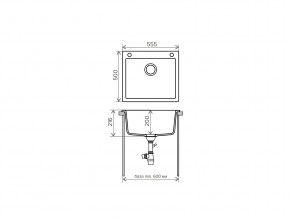 Мойка кварцевая Tolero R-111 Темно-бежевый 823 в Верхнем Уфалее - verhnij-ufalej.mebel74.com | фото 2