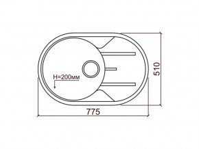 Мойка кварцевая Tolero R-116 Серый металлик 001 в Верхнем Уфалее - verhnij-ufalej.mebel74.com | фото 2