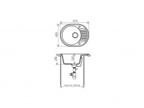 Мойка кварцевая Tolero R-122 Темно-бежевый 823 в Верхнем Уфалее - verhnij-ufalej.mebel74.com | фото 2