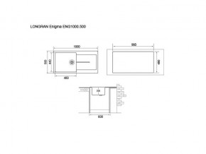 Мойка Longran Enigma ENG1000.500 в Верхнем Уфалее - verhnij-ufalej.mebel74.com | фото 2