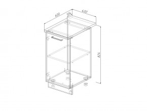 Н 40 Модуль нижний Без Столешницы МН 40 в Верхнем Уфалее - verhnij-ufalej.mebel74.com | фото