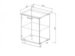 Н 60 Модуль нижний Без Столешницы МН 60 в Верхнем Уфалее - verhnij-ufalej.mebel74.com | фото