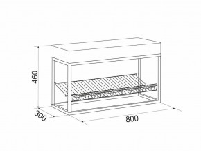 Обувница Крафт 1 в Верхнем Уфалее - verhnij-ufalej.mebel74.com | фото 2