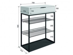 Обувница Краш черный муар/белое дерево в Верхнем Уфалее - verhnij-ufalej.mebel74.com | фото 7