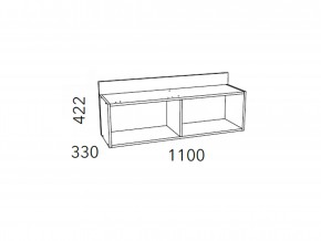 Полка Фанк НМ 011.38 М1 в Верхнем Уфалее - verhnij-ufalej.mebel74.com | фото 3