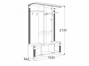 Прихожая Саша 17 в Верхнем Уфалее - verhnij-ufalej.mebel74.com | фото 2