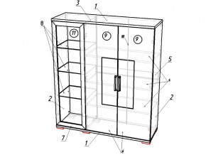 Сервант Модуль 02 Тиффани в Верхнем Уфалее - verhnij-ufalej.mebel74.com | фото 2