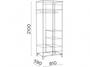 Шкаф двухдверный Гринвич мод.8 в Верхнем Уфалее - verhnij-ufalej.mebel74.com | фото 3