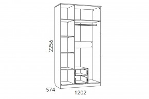 Шкаф комбинированный Фанк НМ 013.08-01 М1 в Верхнем Уфалее - verhnij-ufalej.mebel74.com | фото 3