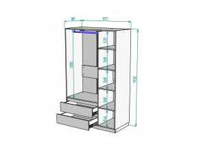 Шкаф Malta light H298 Белый в Верхнем Уфалее - verhnij-ufalej.mebel74.com | фото 2