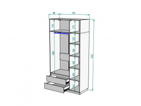 Шкаф Malta light H298 с антресолью HA3 Белый в Верхнем Уфалее - verhnij-ufalej.mebel74.com | фото 2