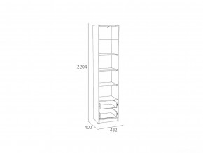 Шкаф-пенал Оттавия НМ 014.06 Белый Фасадный в Верхнем Уфалее - verhnij-ufalej.mebel74.com | фото 2