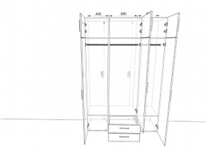 Шкаф распашной 1500А Мокко в Верхнем Уфалее - verhnij-ufalej.mebel74.com | фото 2