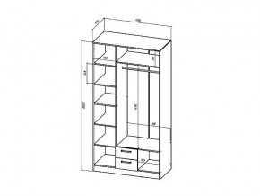 Шкаф трехстворчатый Коста-Рика в Верхнем Уфалее - verhnij-ufalej.mebel74.com | фото 2