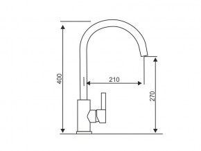 Смеситель Logic LM2102 Stainless Steel в Верхнем Уфалее - verhnij-ufalej.mebel74.com | фото 2