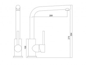 Смеситель Logic LM2103 хром в Верхнем Уфалее - verhnij-ufalej.mebel74.com | фото 2