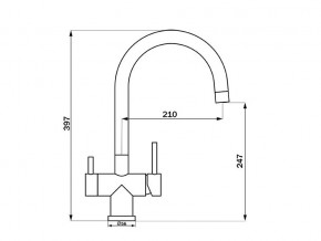 Смеситель Sprint Logic LM2191 Stainless Steel в Верхнем Уфалее - verhnij-ufalej.mebel74.com | фото 2