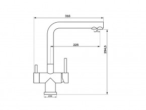 Смеситель Sprint Logic LM2192 Stainless Steel в Верхнем Уфалее - verhnij-ufalej.mebel74.com | фото 2