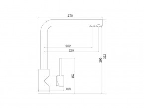 Смеситель Sprint logic LM2196 Stainless Steel в Верхнем Уфалее - verhnij-ufalej.mebel74.com | фото 2