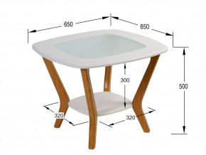 Стол журнальный Мельбурн Белый в Верхнем Уфалее - verhnij-ufalej.mebel74.com | фото 2