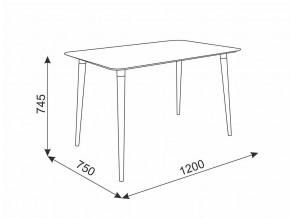 Стол обеденный Сканди 1 белый/светлый лак в Верхнем Уфалее - verhnij-ufalej.mebel74.com | фото 2