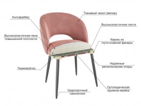 Стул Моли беж велюр-черный в Верхнем Уфалее - verhnij-ufalej.mebel74.com | фото 3