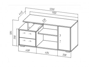 ТВ тумба Лацио дуб крафт/белый в Верхнем Уфалее - verhnij-ufalej.mebel74.com | фото 2