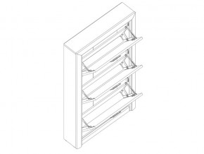 Тумба для обуви BUT 3D Коен Ясень Снежный в Верхнем Уфалее - verhnij-ufalej.mebel74.com | фото 2