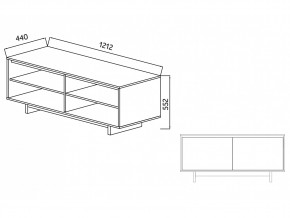 Тумба для ТВА Moderno-1200 Ф6 в Верхнем Уфалее - verhnij-ufalej.mebel74.com | фото 4