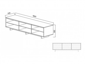 Тумба для ТВА Moderno-1800 Ф1 в Верхнем Уфалее - verhnij-ufalej.mebel74.com | фото 2