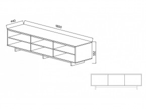 Тумба для ТВА Moderno-1800 Ф6 в Верхнем Уфалее - verhnij-ufalej.mebel74.com | фото 4